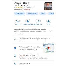 Cliente - Dorsé - Bar e Restaurante - Belo Horizonte - MG